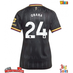 Aston Villa Amadou Onana #24 Replica Away Stadium Shirt for Women 2026-27 Short Sleeve